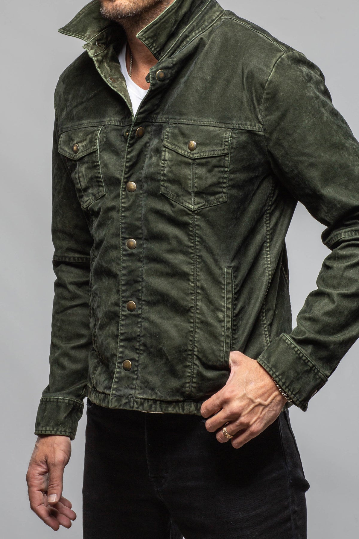 Diesel Moleskin Jacket In Military - AXEL'S