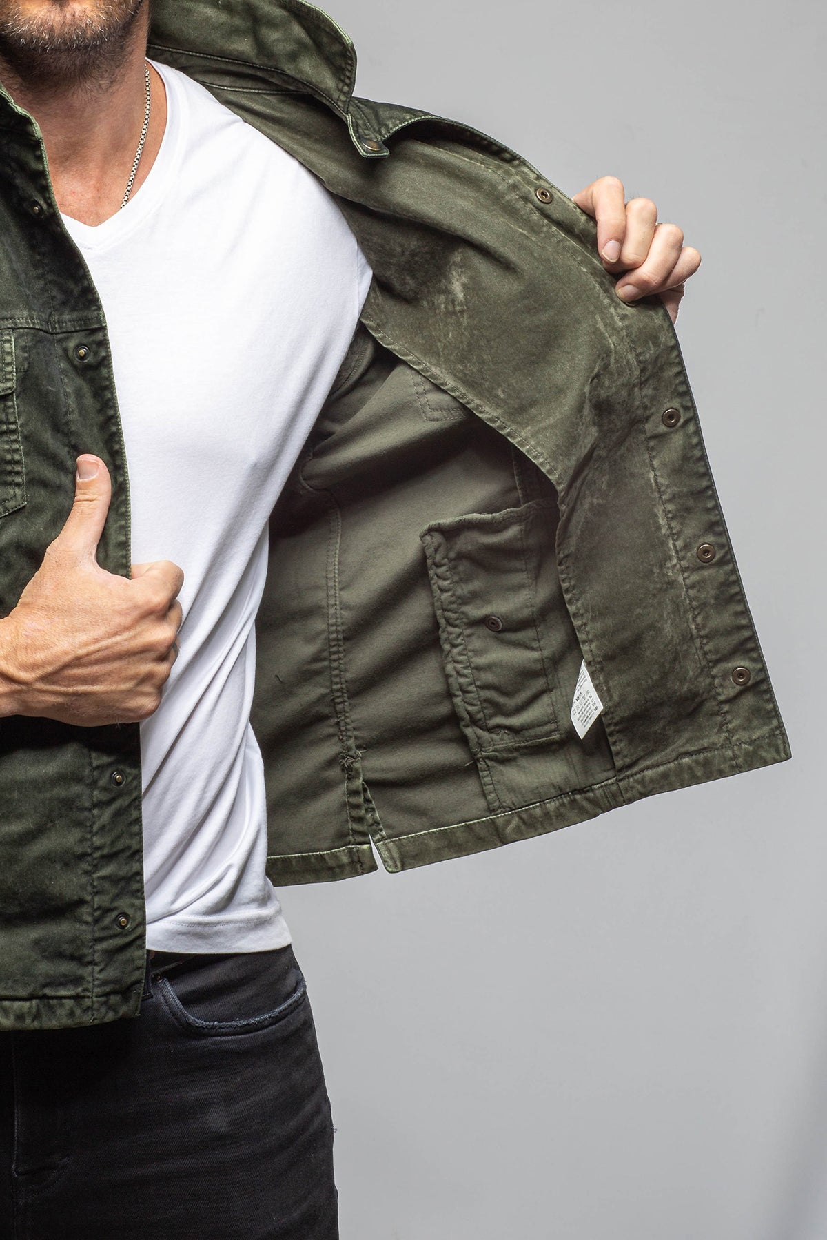 Diesel Moleskin Jacket In Military - AXEL'S
