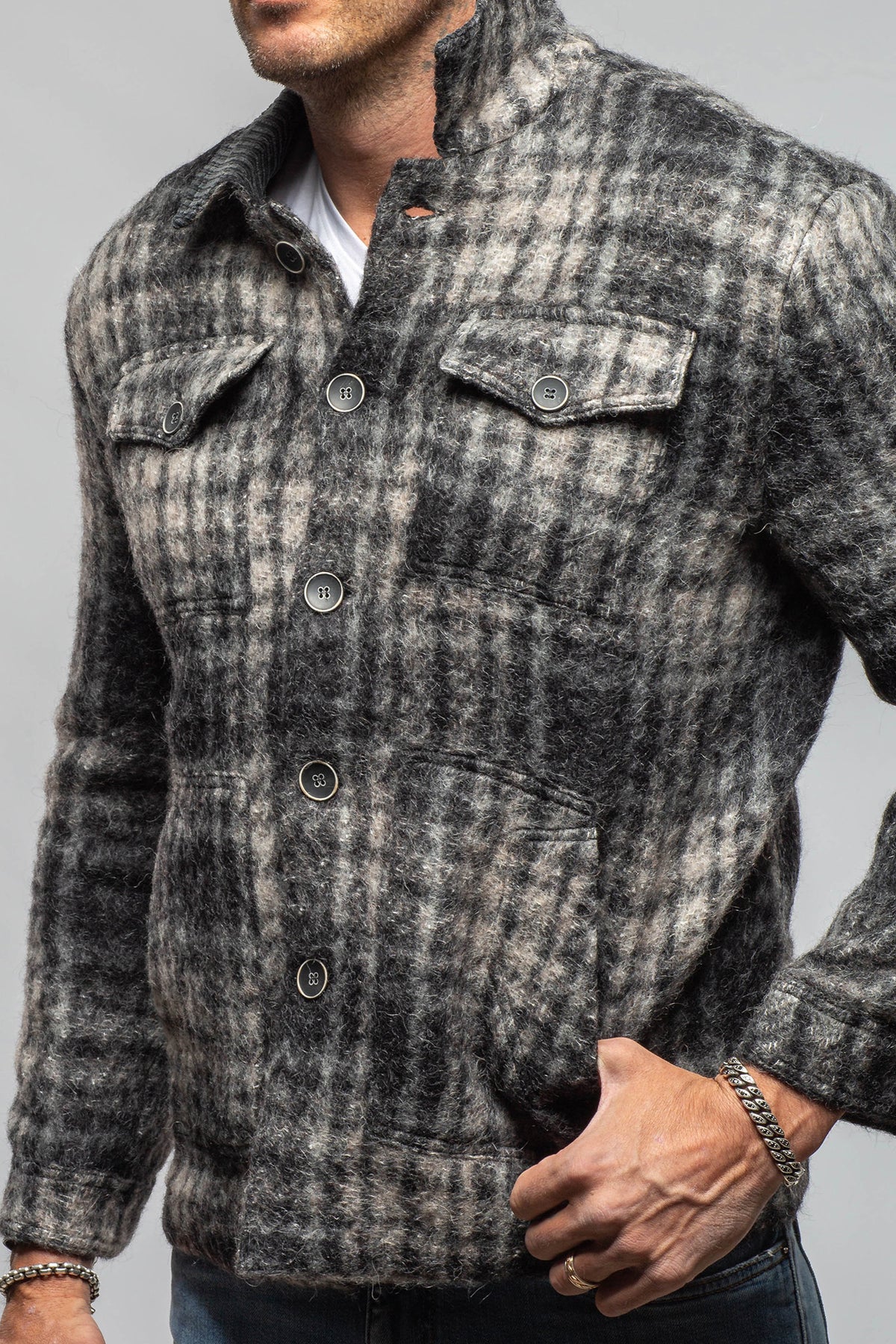 Dolomite Plaid Shirt Jacket - AXEL'S