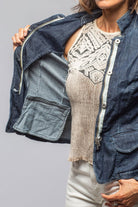 Evelyn Chambray Blazer In Midnight - AXEL'S
