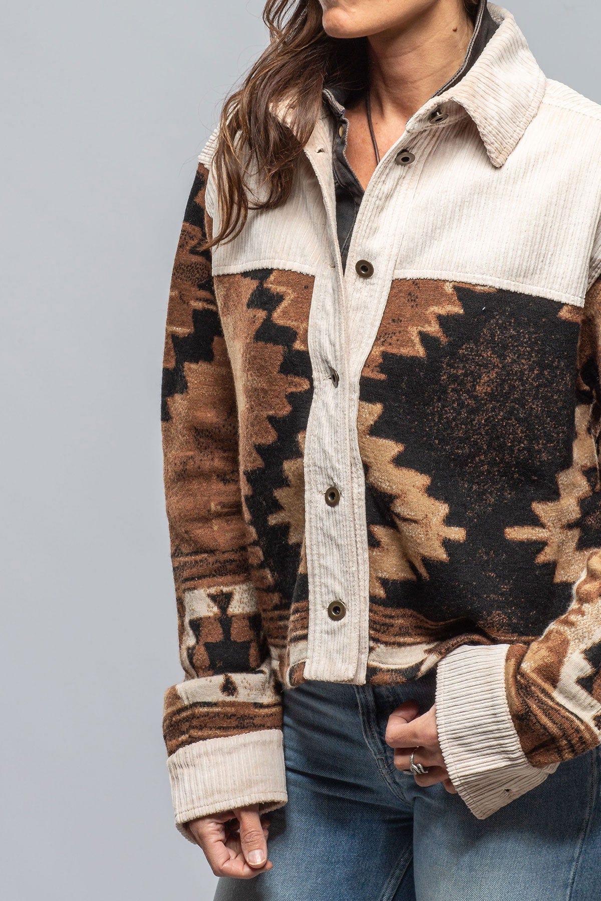 Hickory Short Cord & Blanket Jkt In Natural - AXEL'S