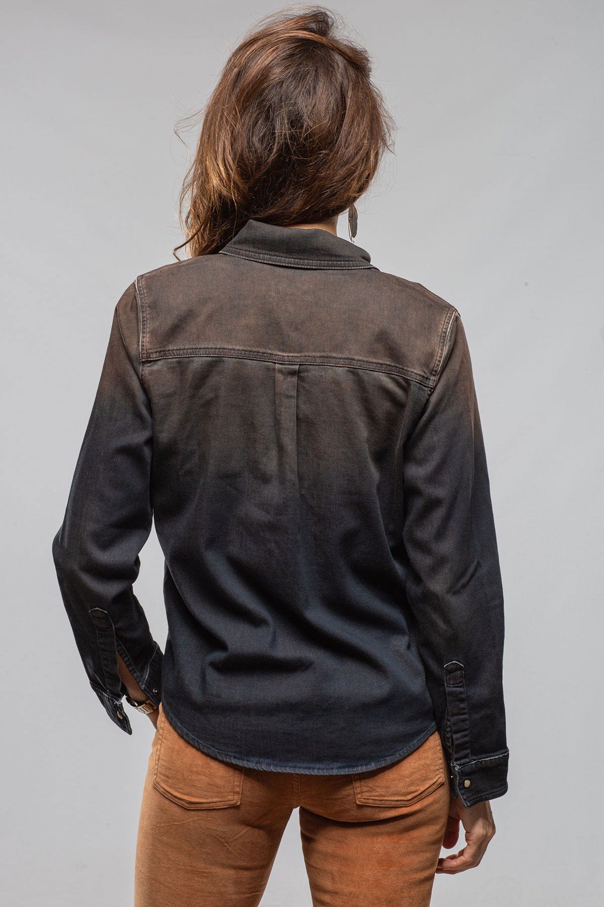 Ricky Western Chambray Shirt In Desert Overdye - AXEL'S