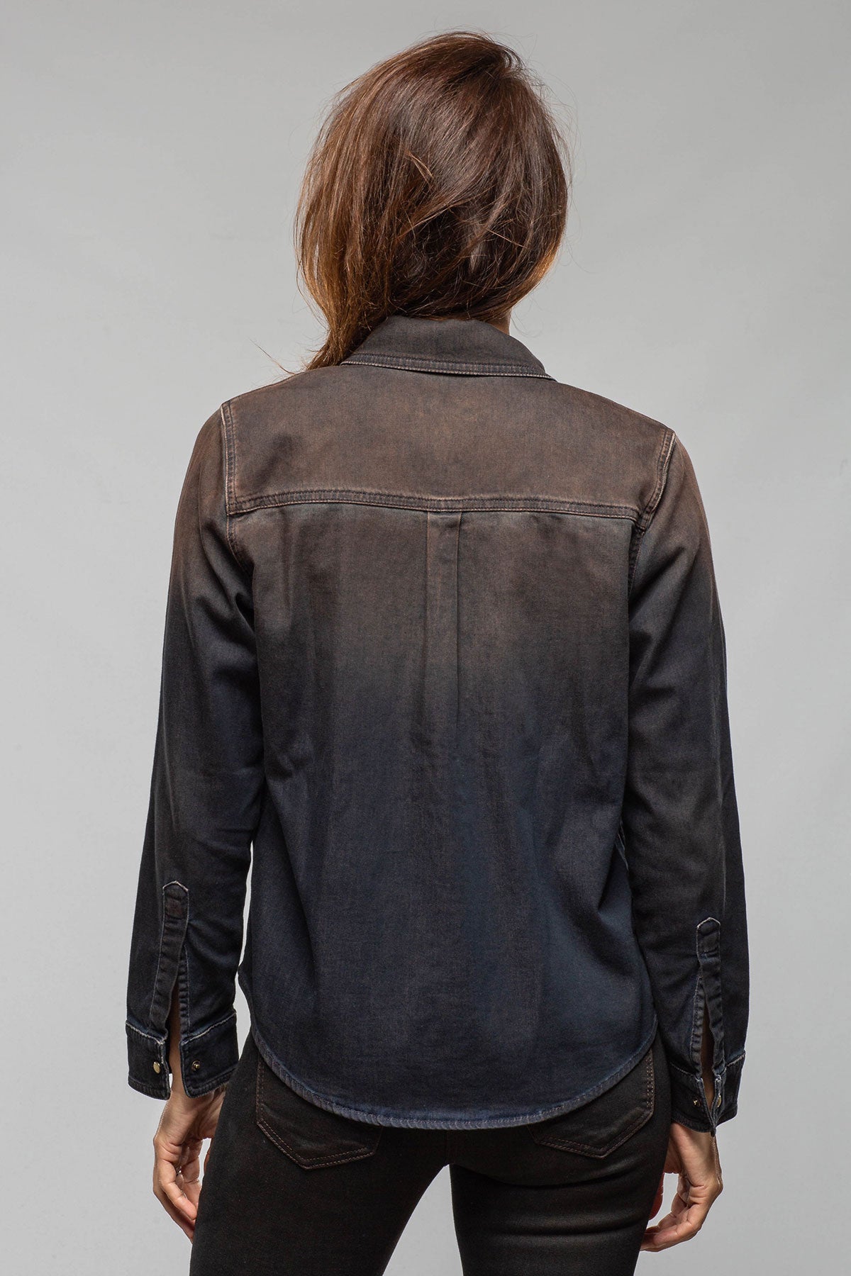 Ricky Western Chambray Shirt In Desert Overdye - AXEL'S