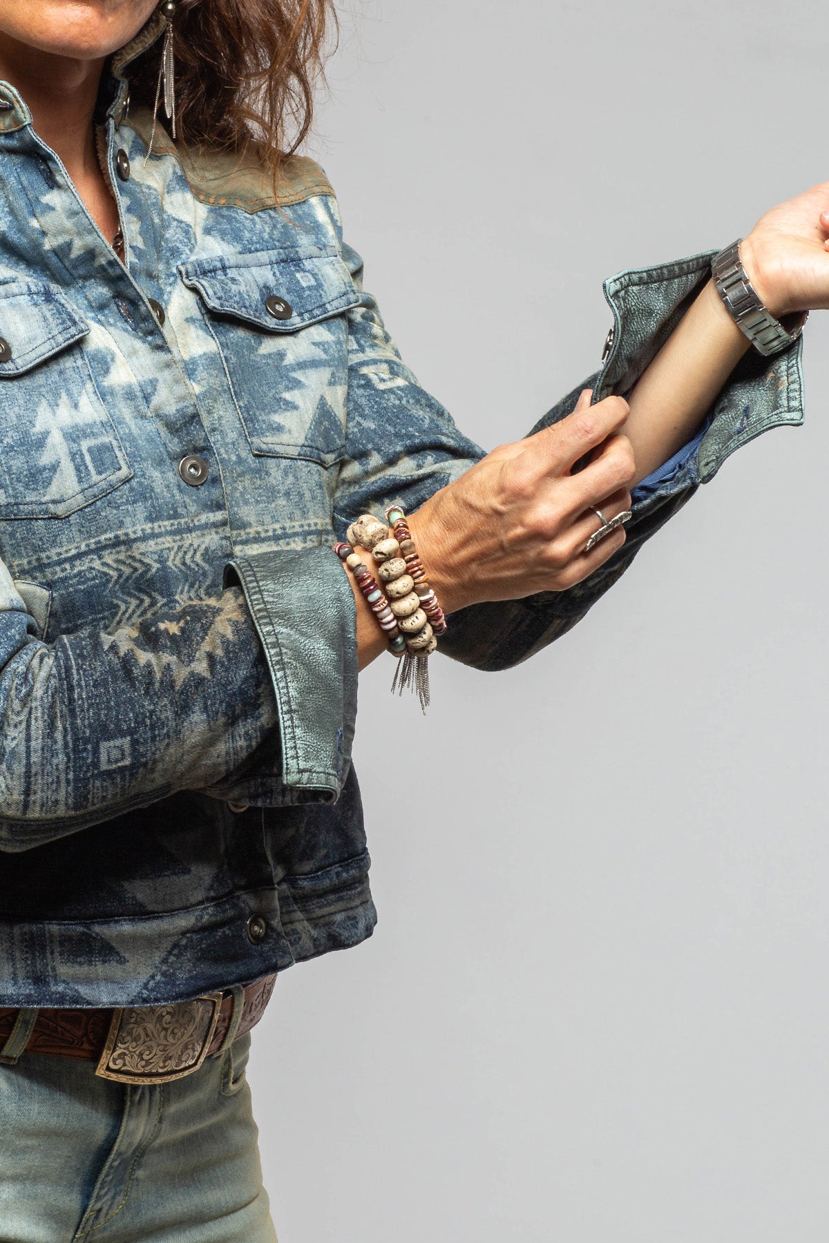 Axel's Premium Denim Ryder Western Denim Jacket Ladies - Outerwear - Cloth