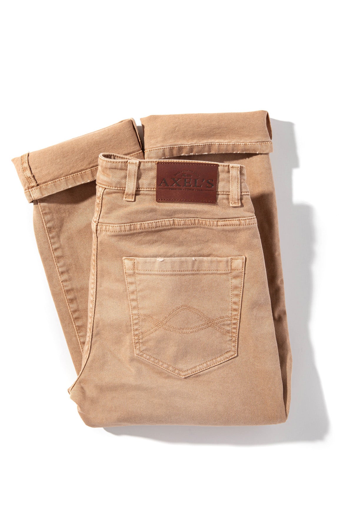 Silverton Worn-In Slim Straight Denim In Cannella - AXEL'S