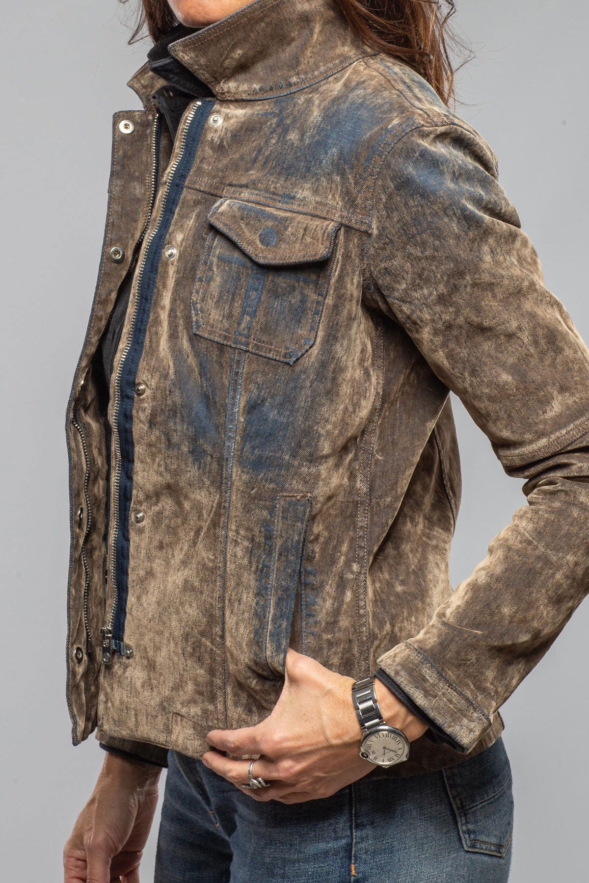 Axel's Premium Denim Sutter Moleskin Denim Jacket Ladies - Outerwear - Lightweight