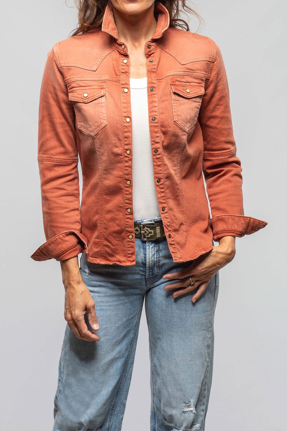 Sweetwater Denim Shirt In Coccio - AXEL'S