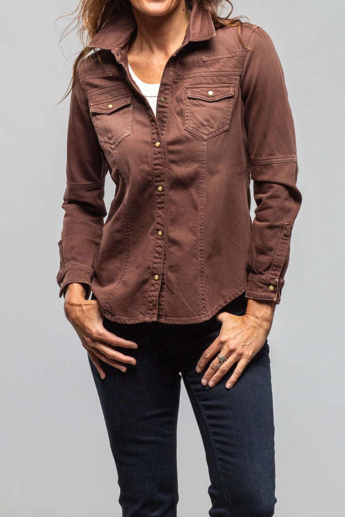 Sweetwater Denim Shirt In Mogano - AXEL'S