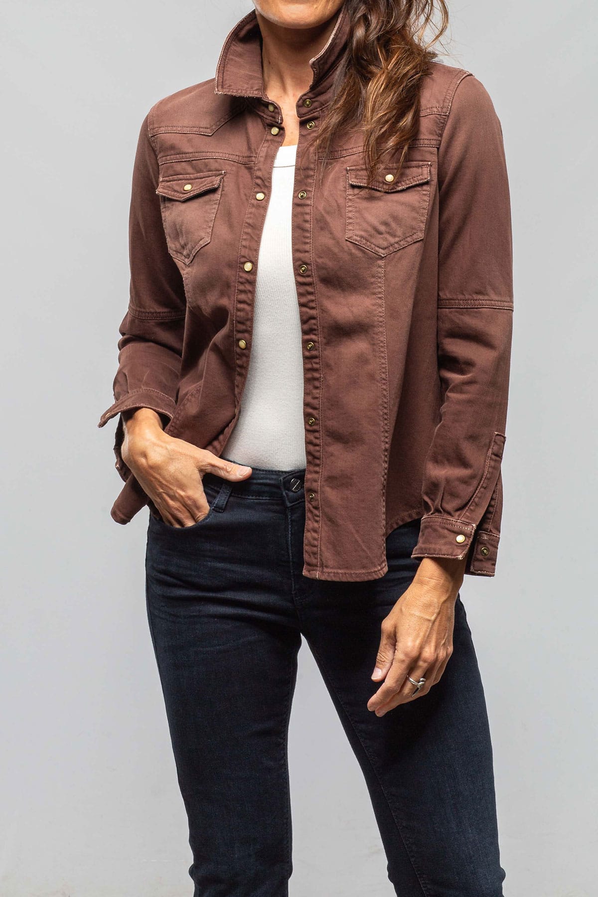 Sweetwater Denim Shirt In Mogano - AXEL'S