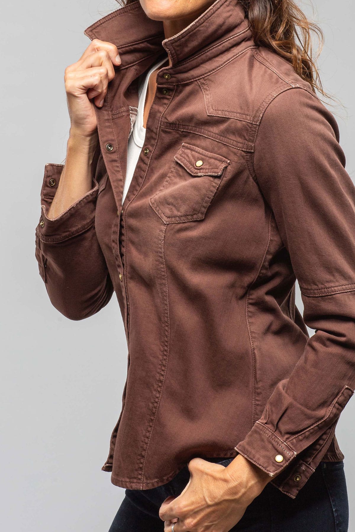 Sweetwater Denim Shirt In Mogano - AXEL'S