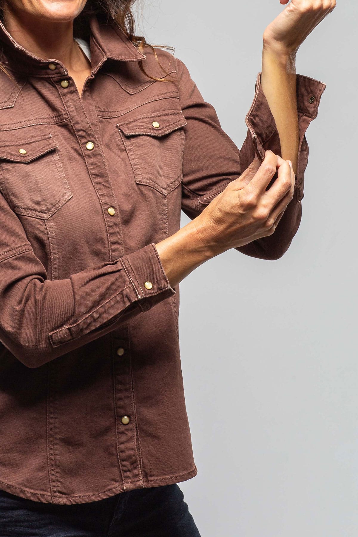 Sweetwater Denim Shirt In Mogano - AXEL'S
