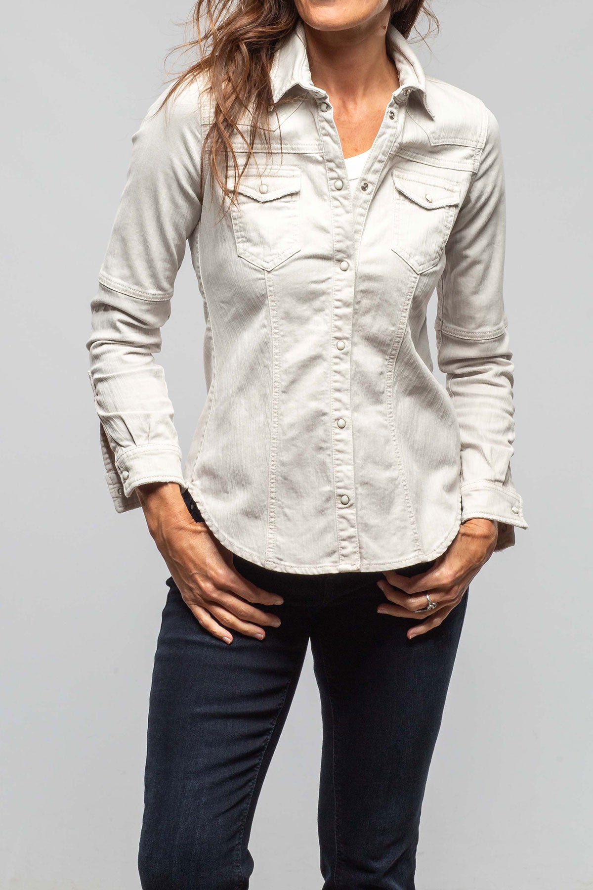 Sweetwater Stone Wash Denim Shirt In Sasso - AXEL'S