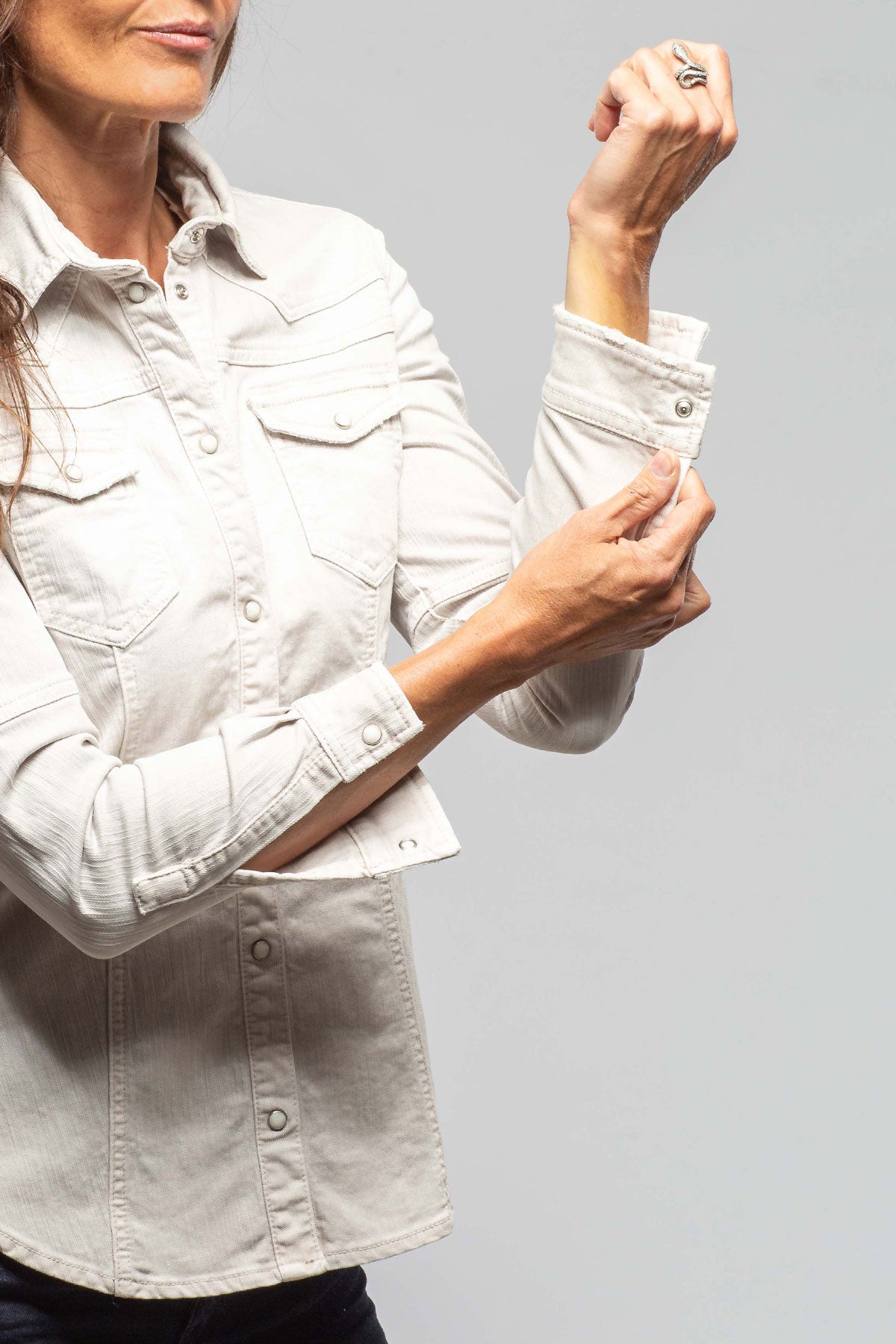 Sweetwater Stone Wash Denim Shirt In Sasso - AXEL'S
