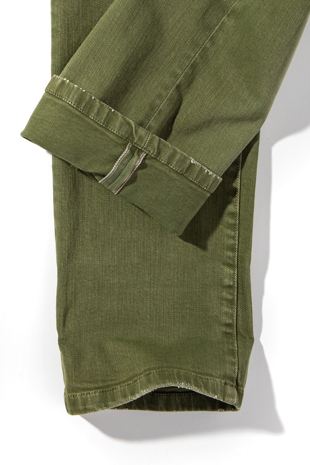 Tucson Selvedge Denim In Avocado - AXEL'S