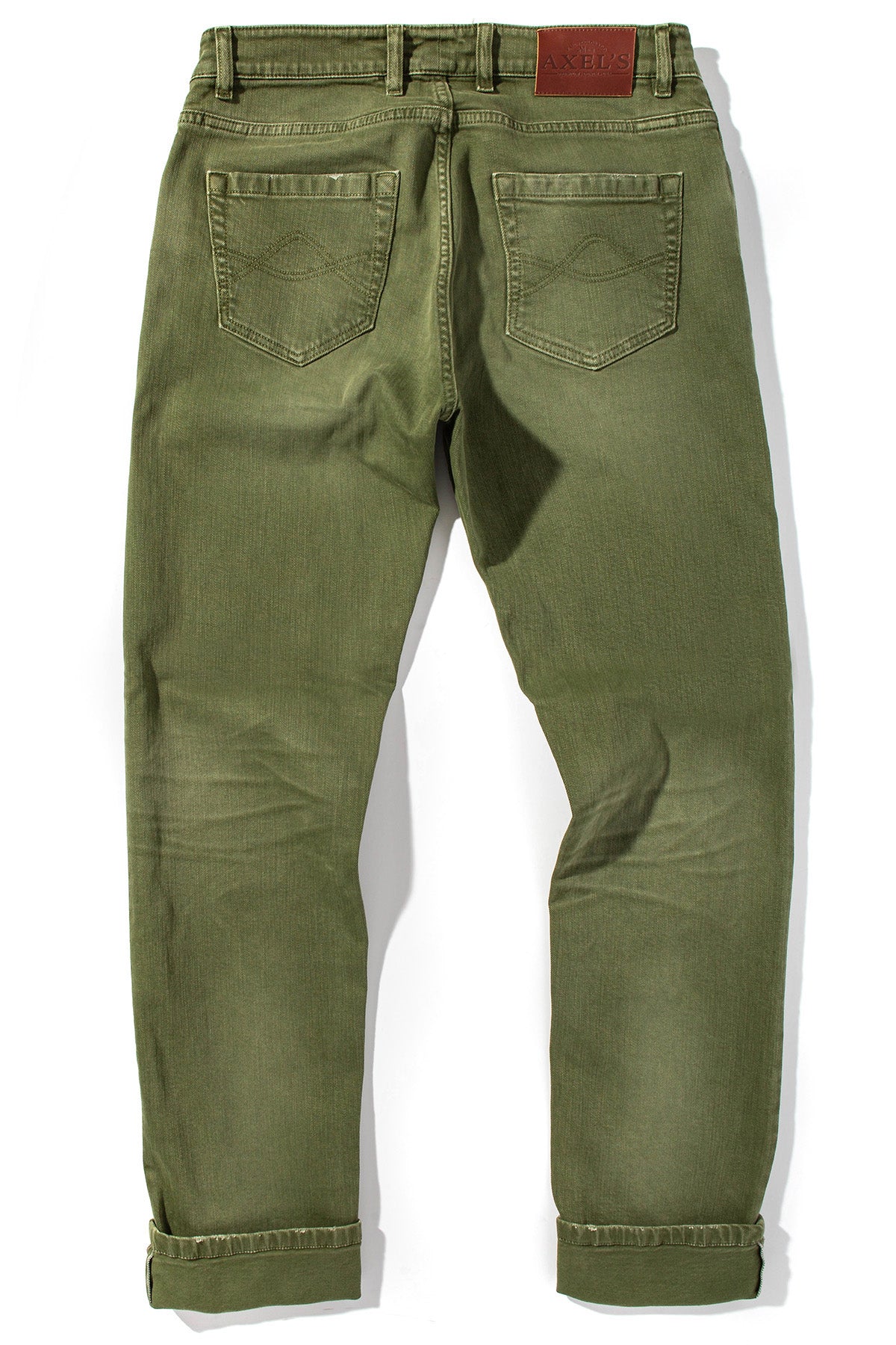 Tucson Selvedge Denim In Avocado - AXEL'S