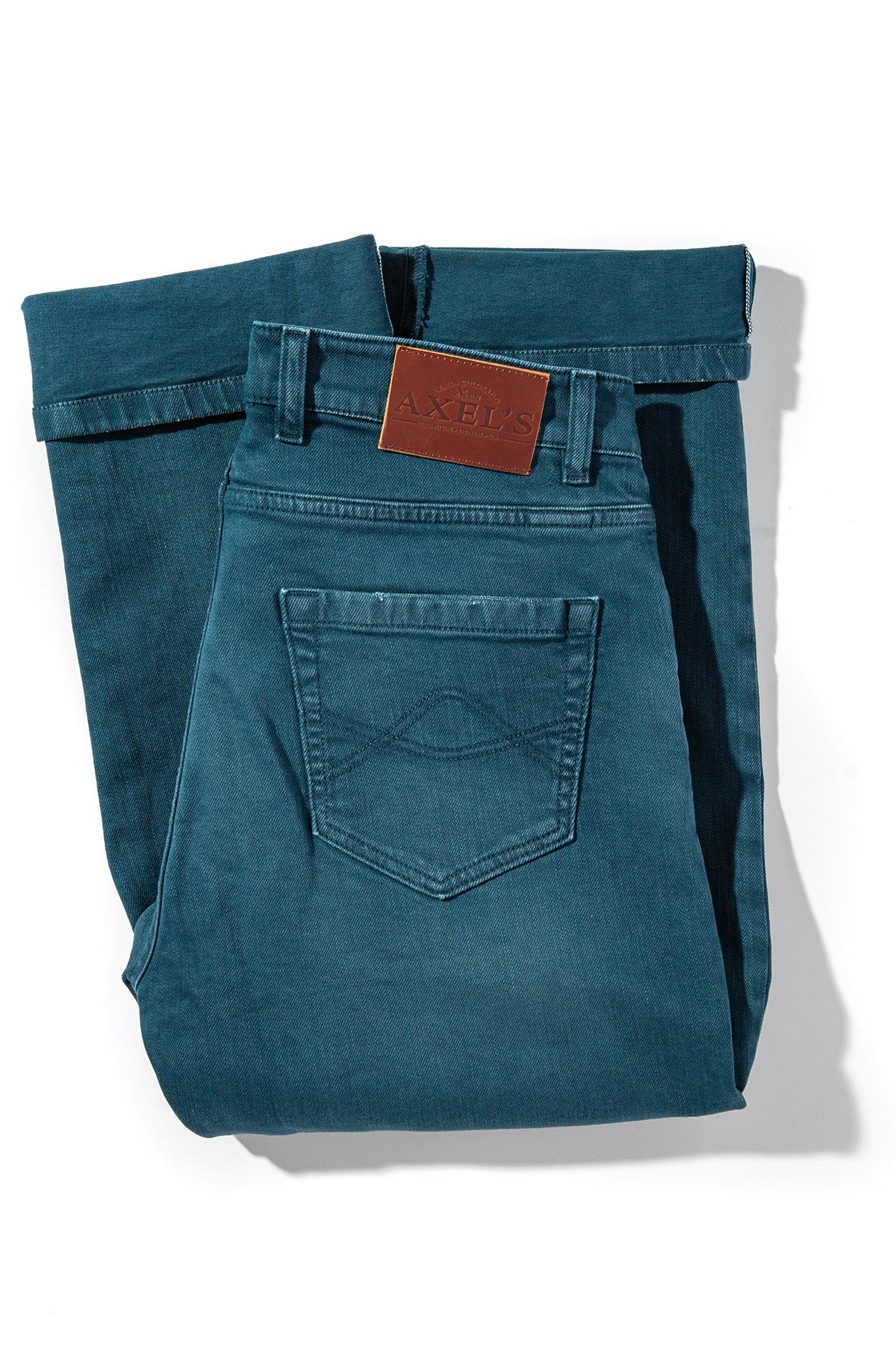 Tucson Selvedge Denim In Petrolio - AXEL'S