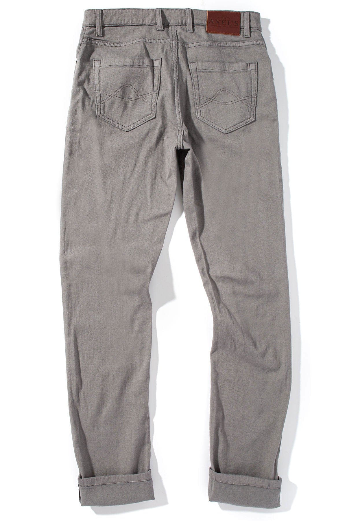 Axel's Premium Denim Winslow Cashmere Trouser In Grigio Mens - Pants - 5 Pocket