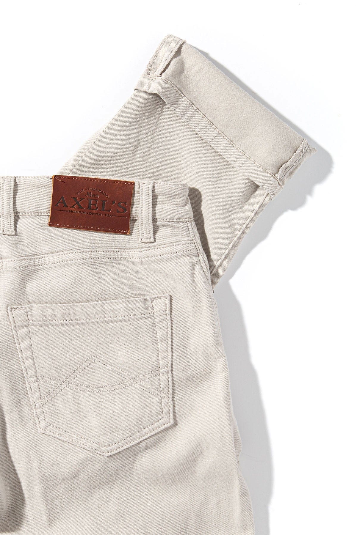 Axel's Premium Denim Winslow Cashmere Trouser In Sasso Mens - Pants - 5 Pocket