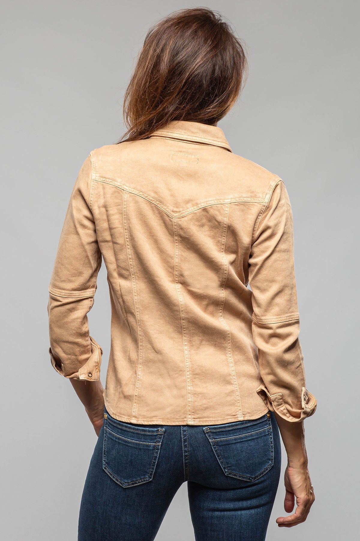 Yarmony Linen-Cotton Snap Shirt In Canella - AXEL'S