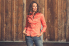 Yarmony Linen-Cotton Snap Shirt In Tropicale - AXEL'S