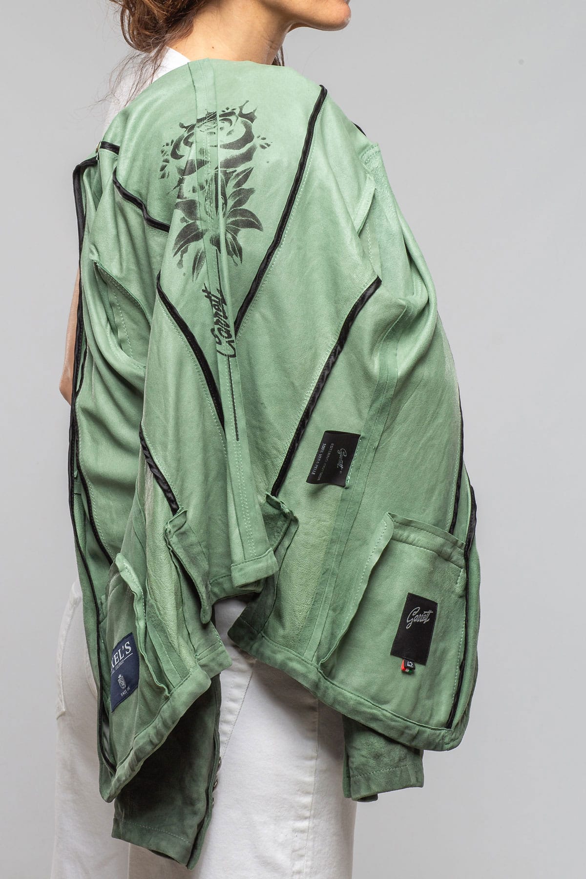 Colonel Suede Jacket In Charred Military - AXEL'S