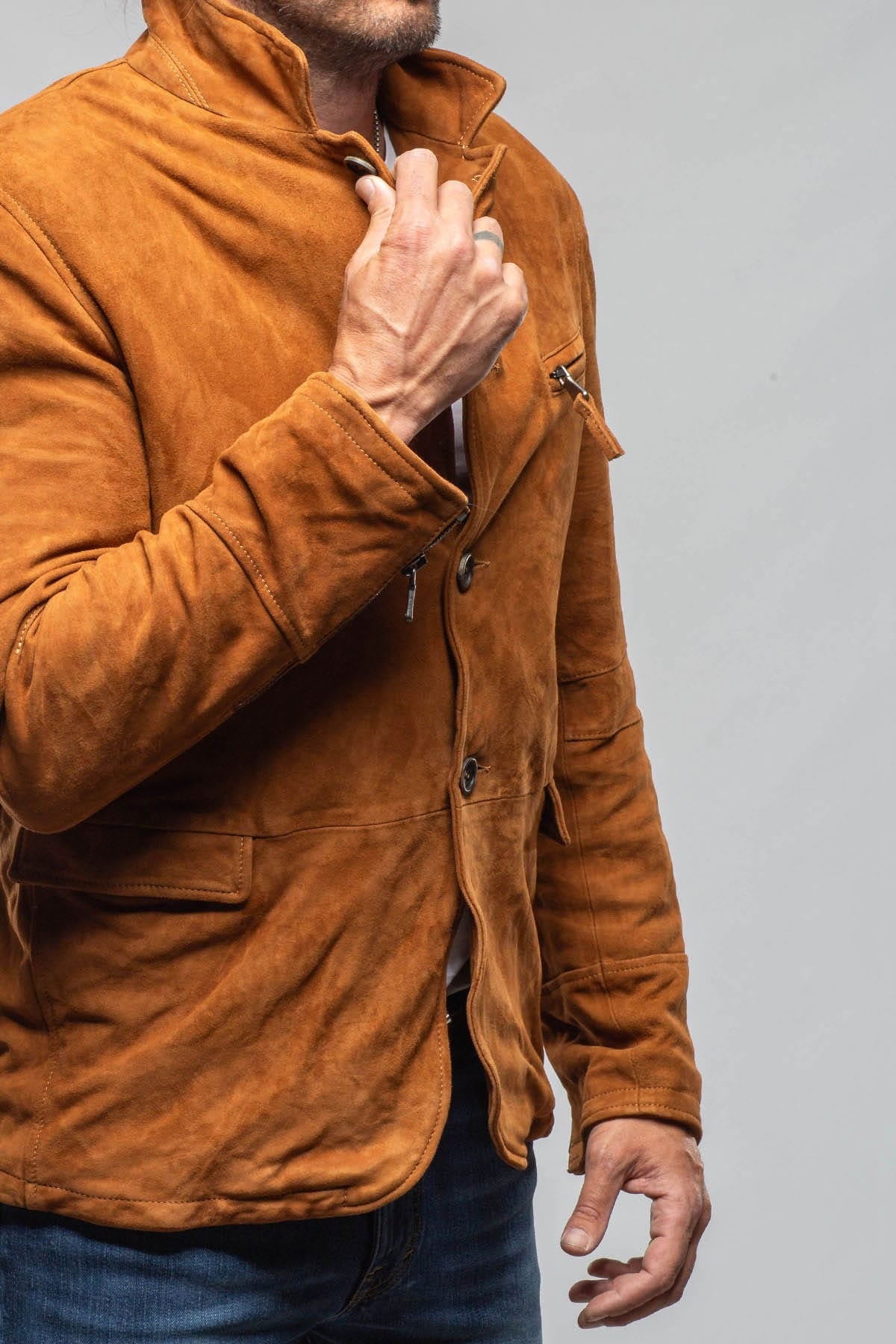 Nadella Lux Blazer In Cuio - AXEL'S