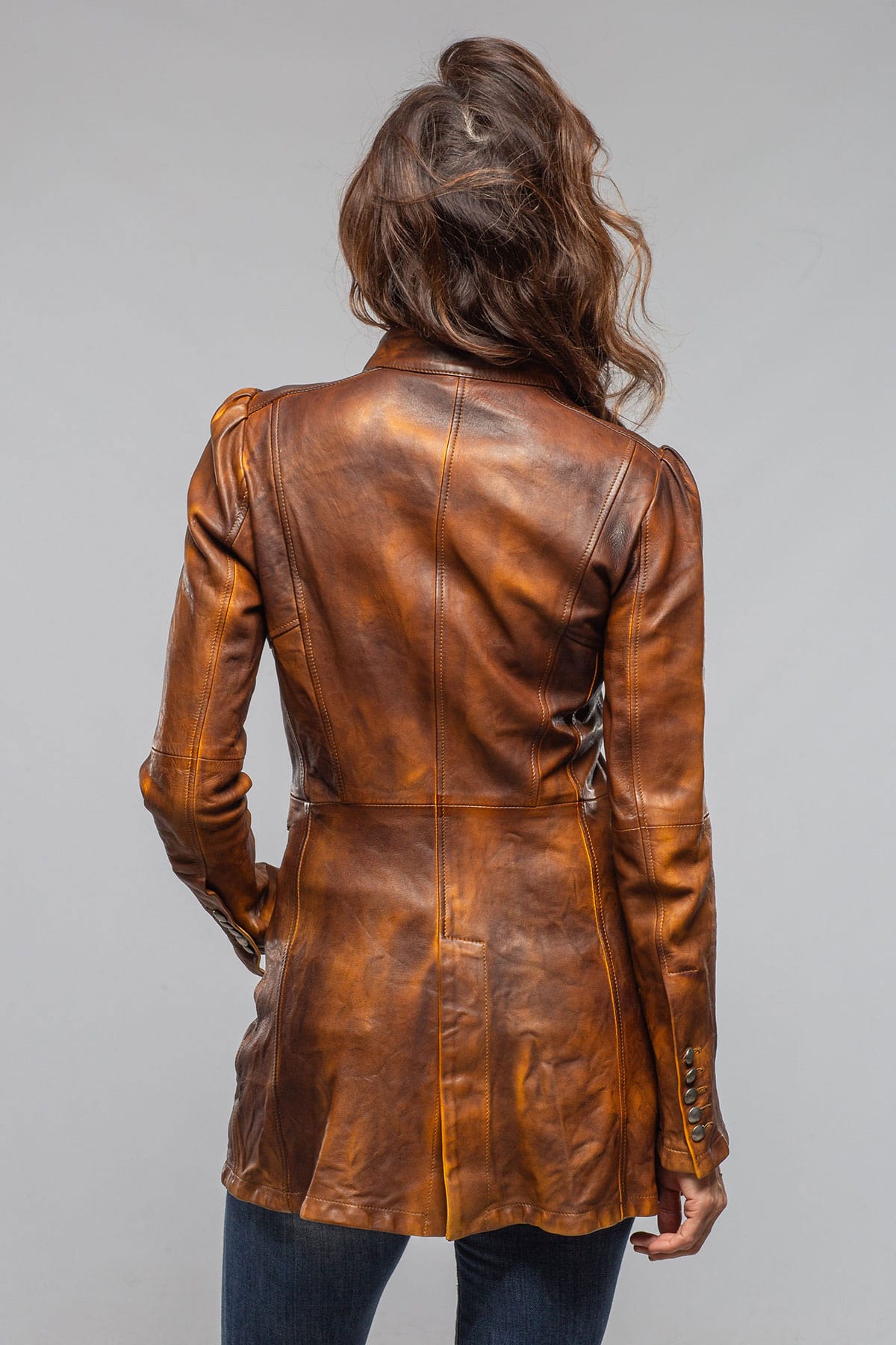 Priscilla Long Jacket In Charred Cognac - AXEL'S