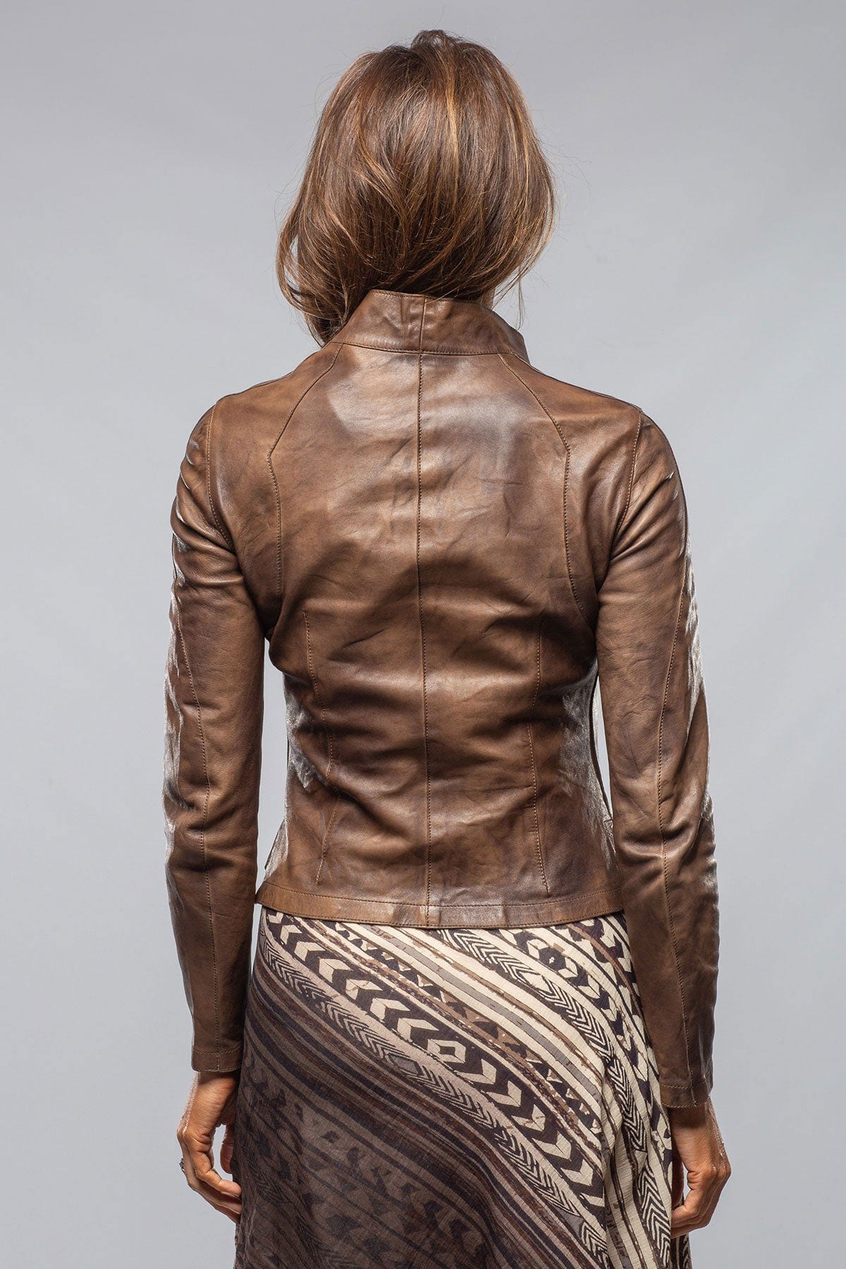 Mesquite Leather Moto In Brown - AXEL'S