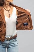 Remuda Suede Whipstich Blazer In Cognac - AXEL'S