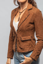 Remuda Suede Whipstich Blazer In Cognac - AXEL'S