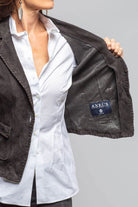Remuda Suede Whipstich Blazer In Black - AXEL'S