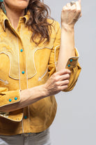 Scarlett Suede Western Shirt In Sunflower - AXEL'S