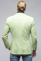 Giorgio Unconstructed Blazer In Pistachio Melange - AXEL'S