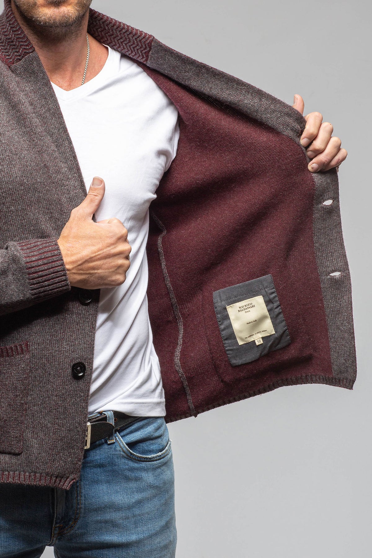 Axels-BDSR Black Crow Knit Cardigan Mens - Sweaters
