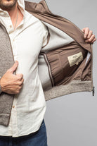 Axels-BDSR Massi Sweater Jacket In Grey and Beige Mens - Outerwear - Cloth