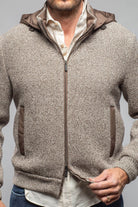 Axels-BDSR Massi Sweater Jacket In Grey and Beige Mens - Outerwear - Cloth