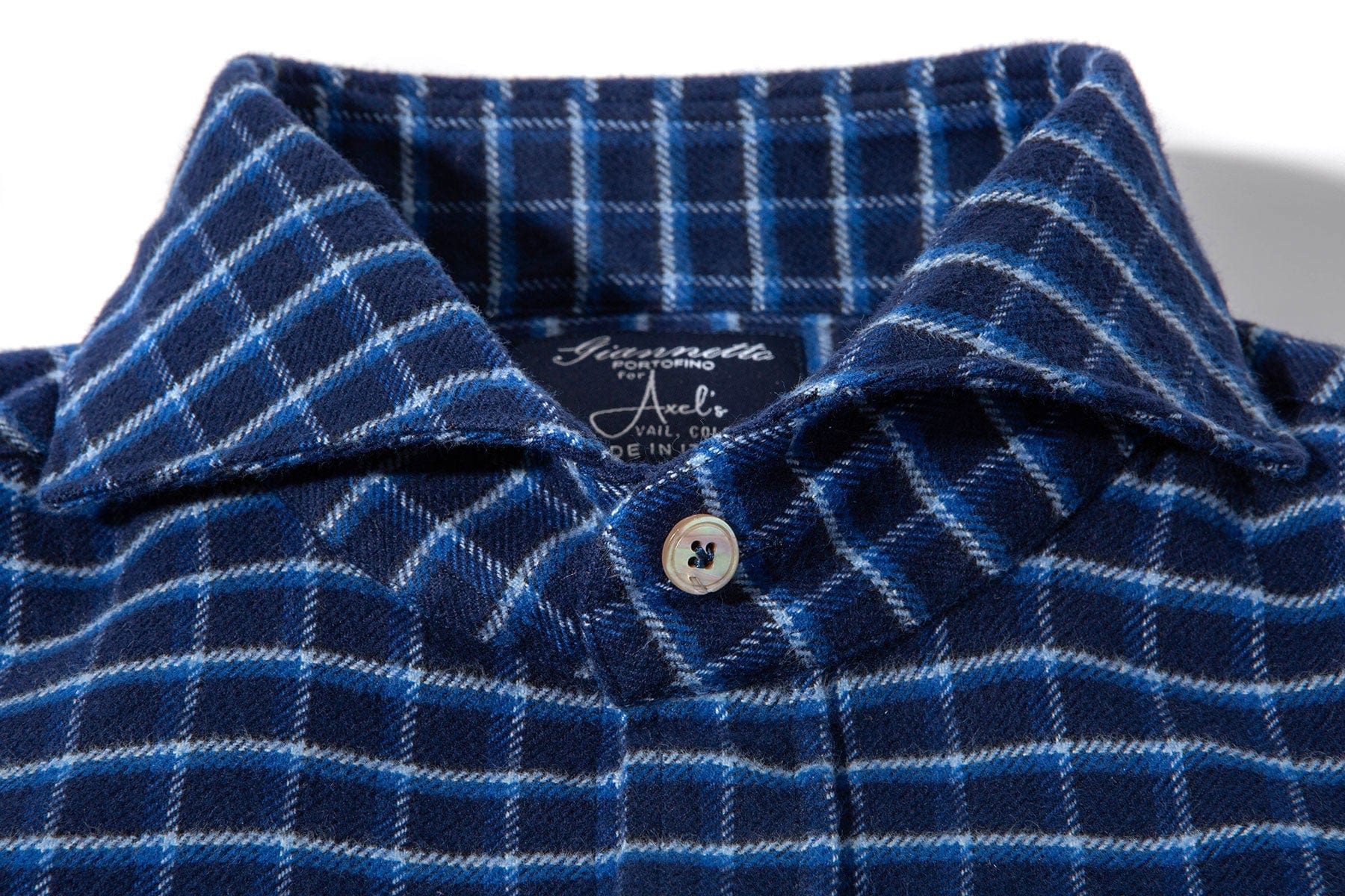 Alvord Cotton Flannel in Navy and White - AXEL'S