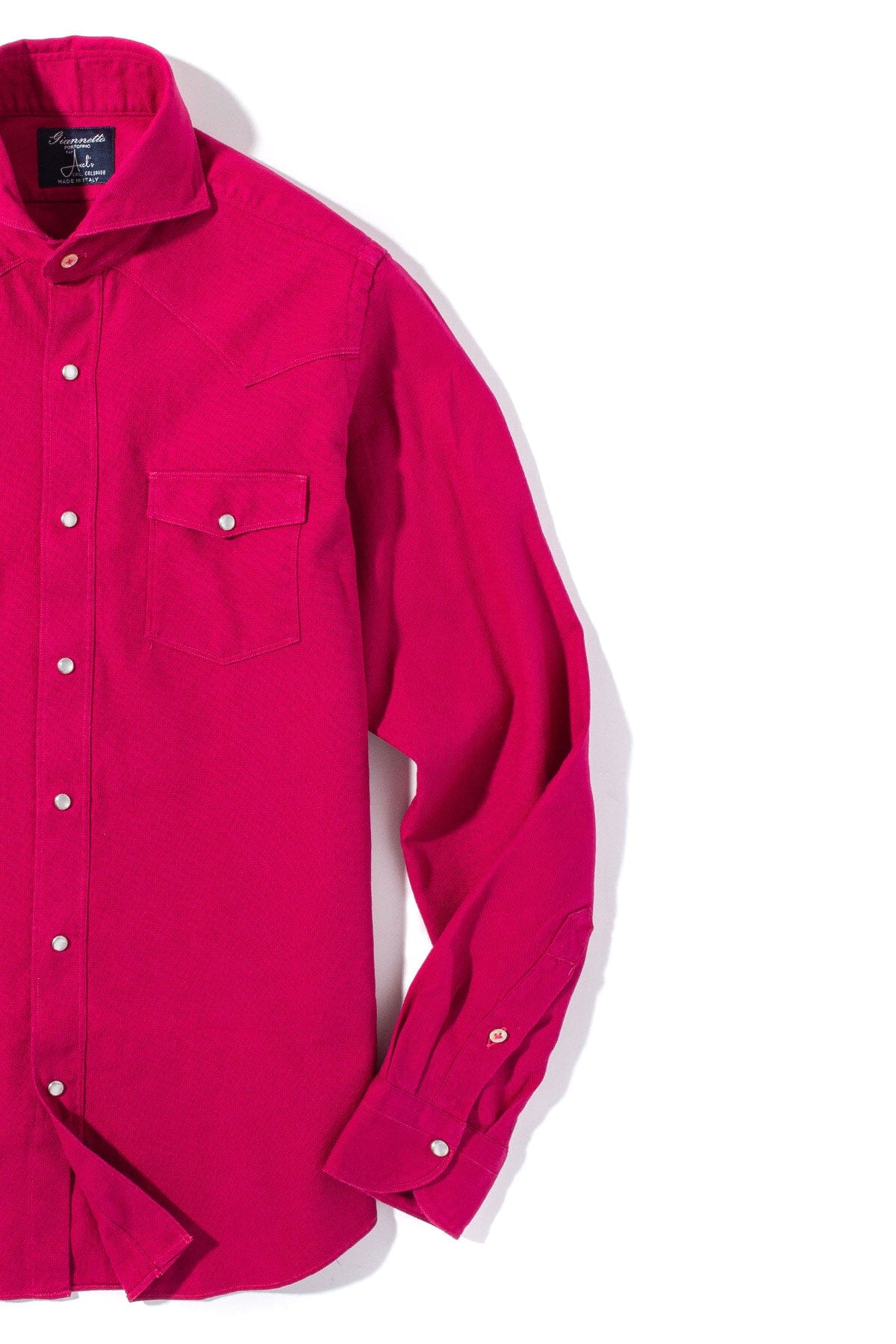 Lourmarin Denim Shirt in Fuchsia - AXEL'S