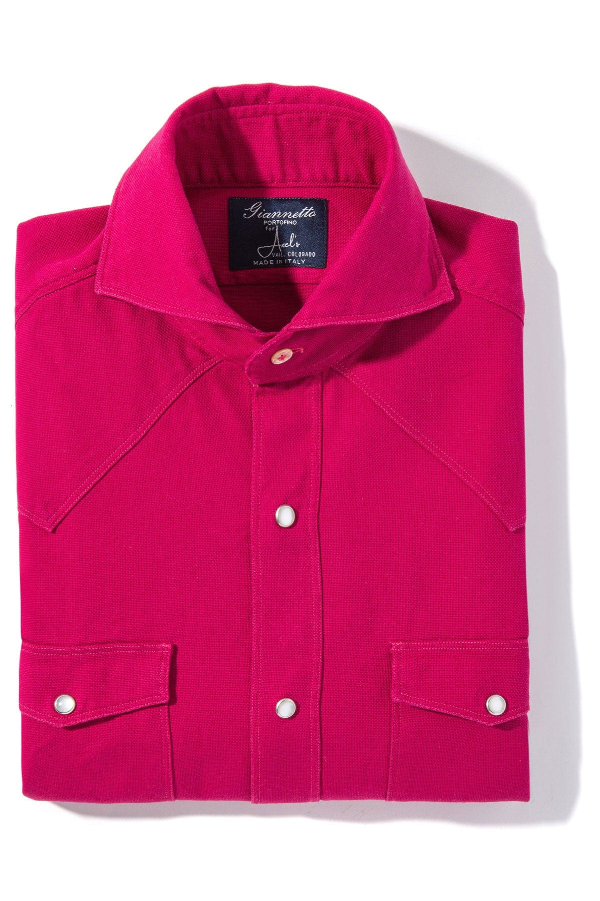 Lourmarin Denim Shirt in Fuchsia - AXEL'S