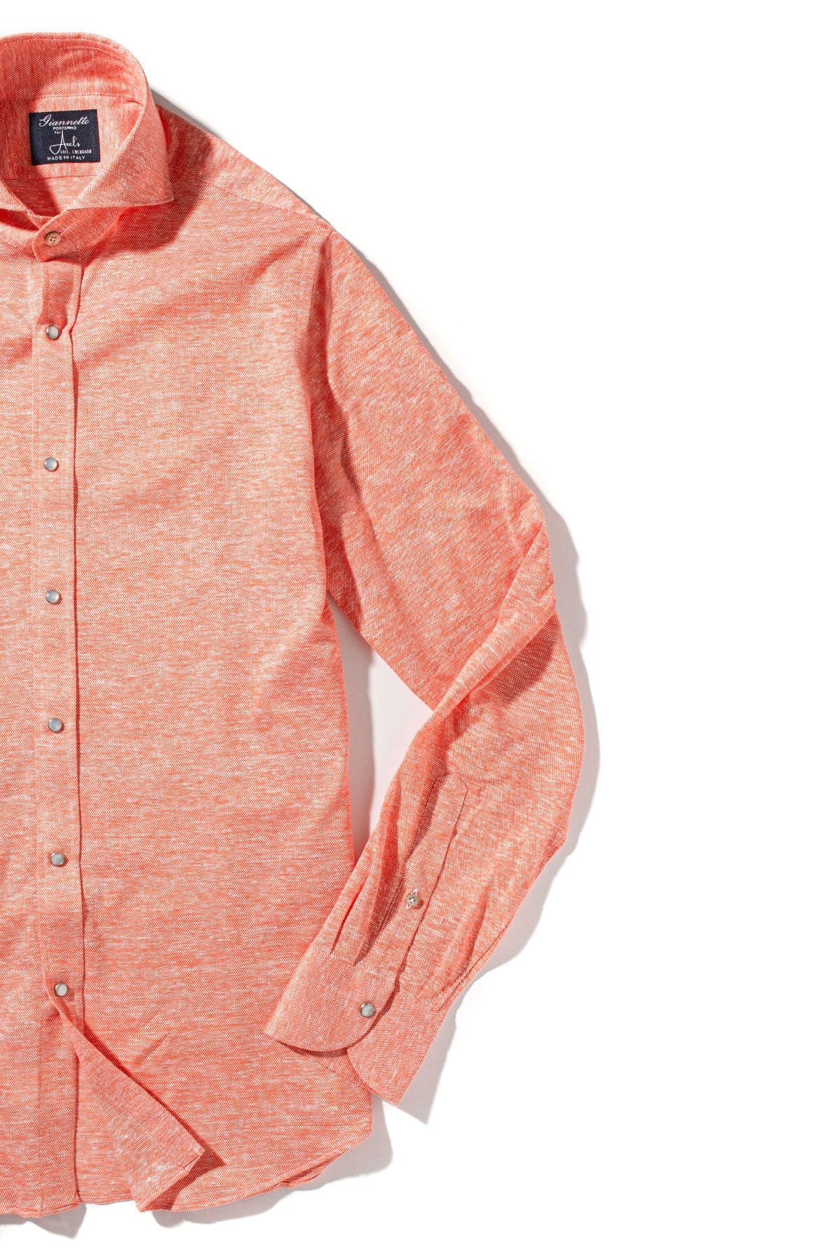 Schwinn Cotton Linen Shirt in Red - AXEL'S