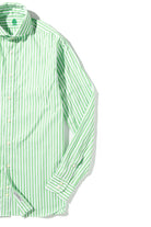 Saint-tropez Bangel Dress Shirt In Green and White - AXEL'S