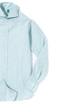 Taycan Cotton Linen Shirt in Green - AXEL'S