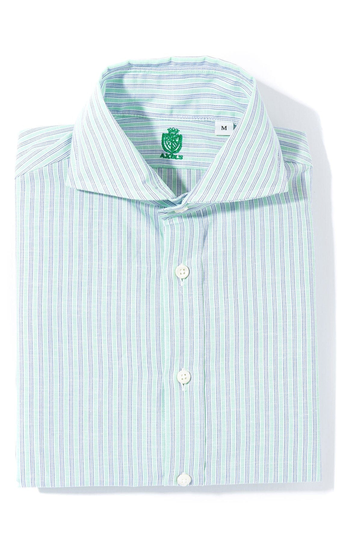 Taycan Cotton Linen Shirt in Green - AXEL'S