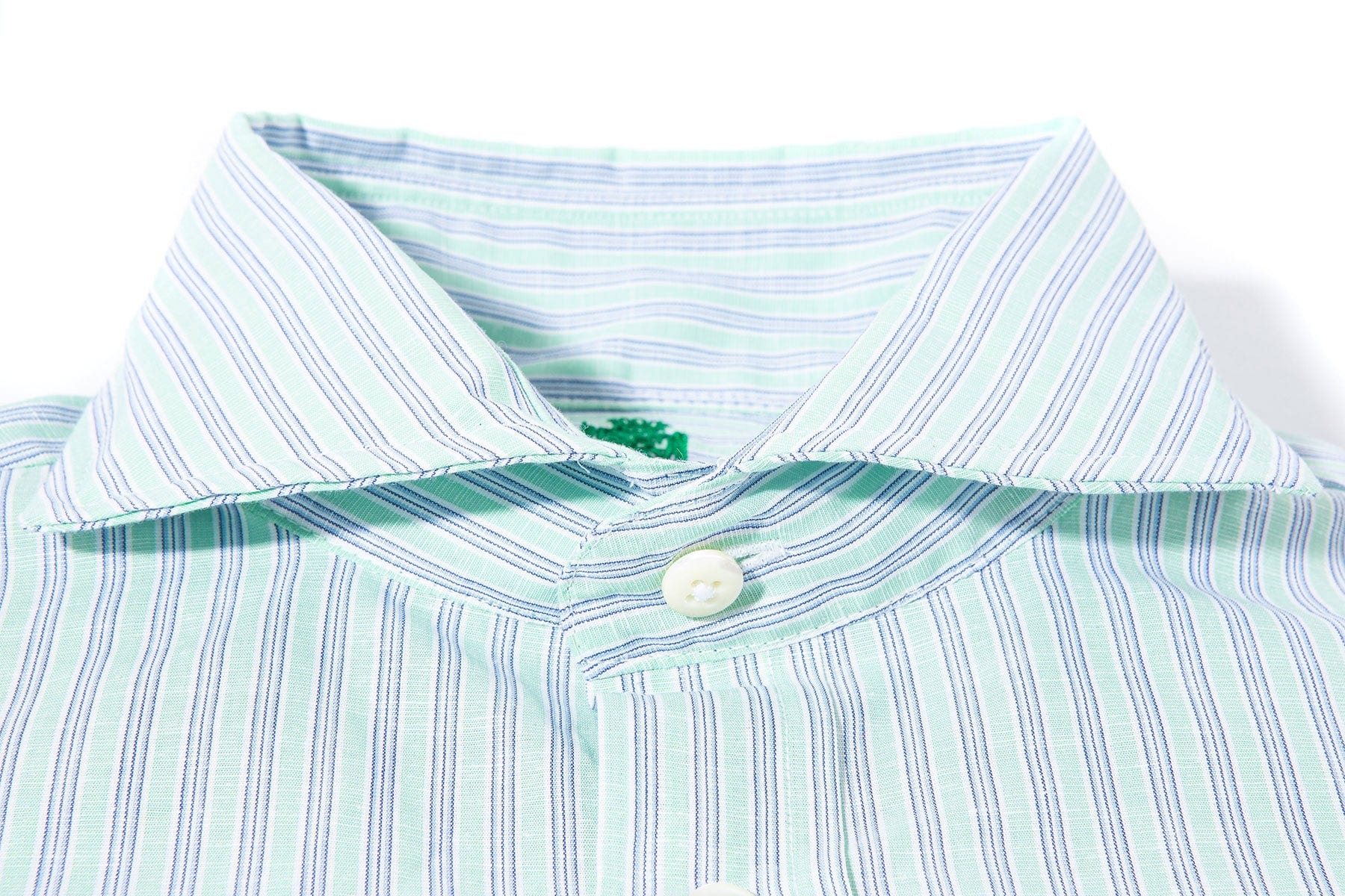 Taycan Cotton Linen Shirt in Green - AXEL'S