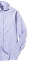 Taycan Cotton Linen Shirt in Purple - AXEL'S