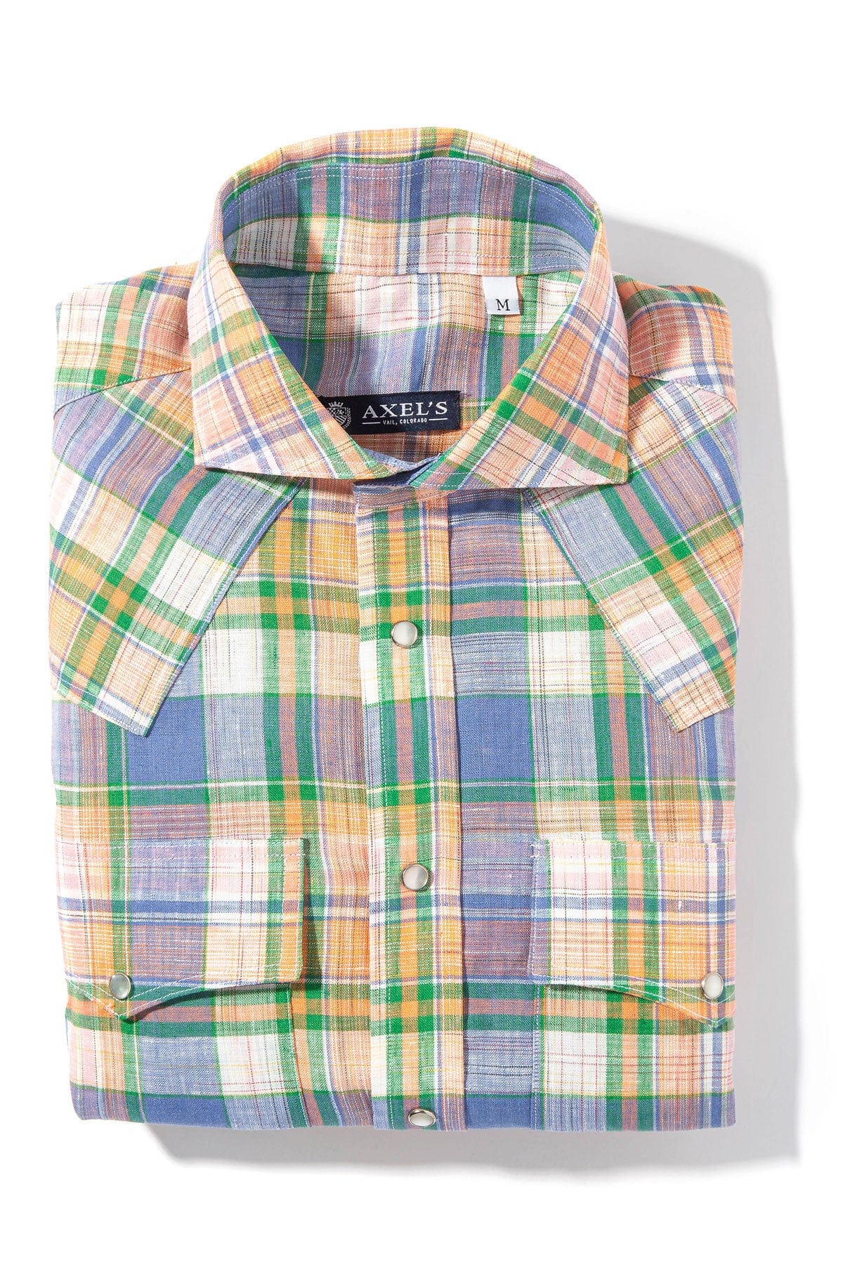 Western Linen In Orange Purple and Green - AXEL'S