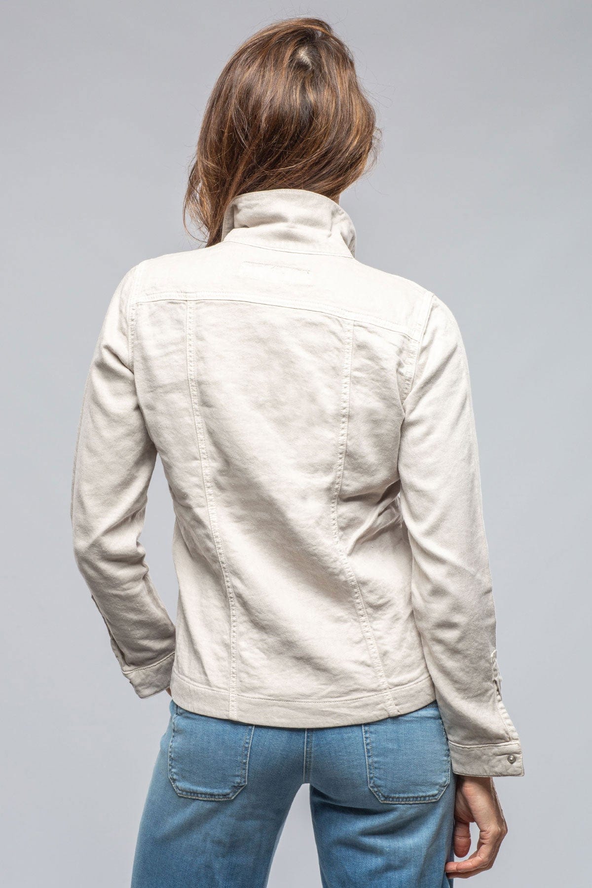 Beale Cotton Linen Jacket In Sasso - AXEL'S