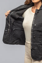 Chama Cotton Linen Washed Blazer Jacket In Black - AXEL'S