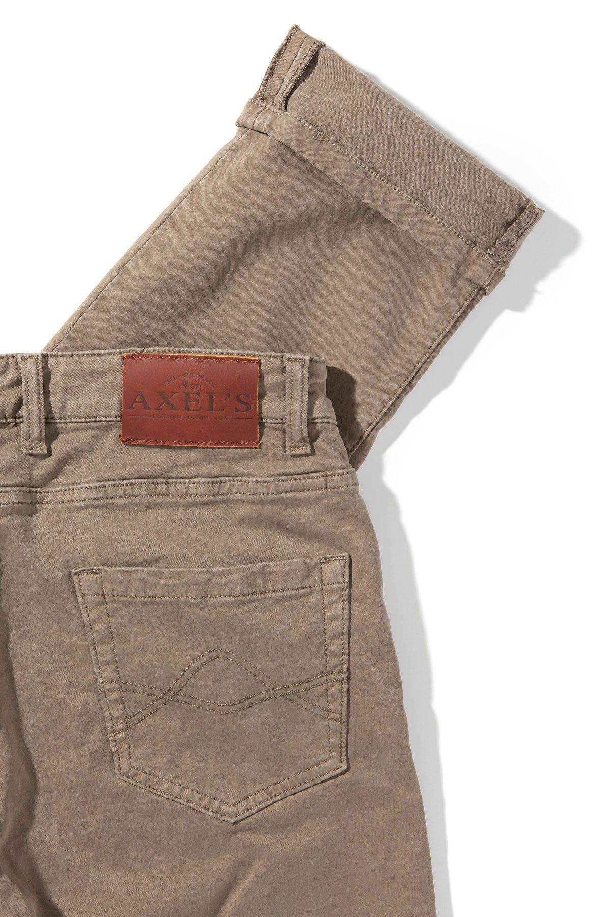 Colorado Soft-Touch Slim Jeans In Tortora - AXEL'S