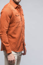 Ranger Colored Denim Snap Shirt In Coccio - AXEL'S